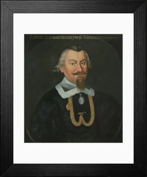Framed Print : Andreas Burckardt, c17th century. Creator: Anon Framed Print : Andreas Burckardt, c17th century. Creator: Anon