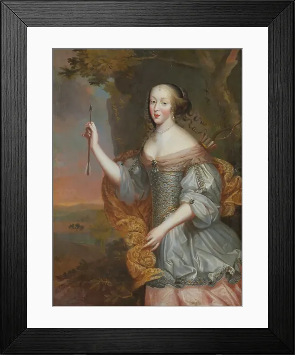 Framed Print : Elisabet Mademoiselle d Alencon, 1646-1696. Creator: Anon Framed Print : Elisabet Mademoiselle d Alencon, 1646-1696. Creator: Anon