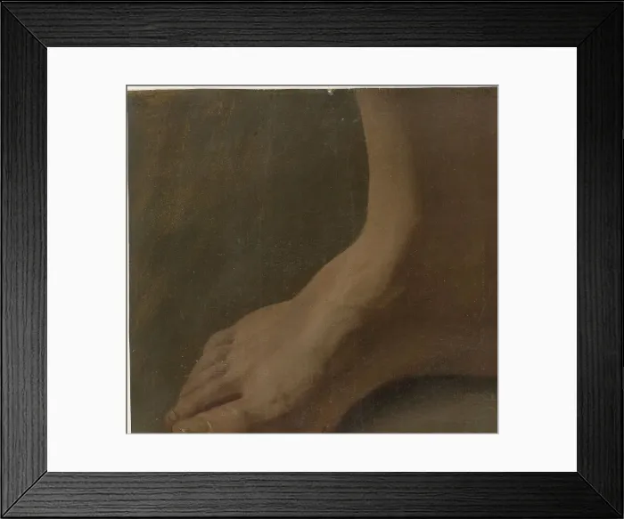 Framed Print : A Right Foot, 1770-1825. Creator: Simon Andreas Krausz Framed Print : A Right Foot, 1770-1825. Creator: Simon Andreas Krausz