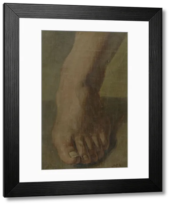 Framed Print : A Left Foot, 1770-1825. Creator: Simon Andreas Krausz Framed Print : A Left Foot, 1770-1825. Creator: Simon Andreas Krausz