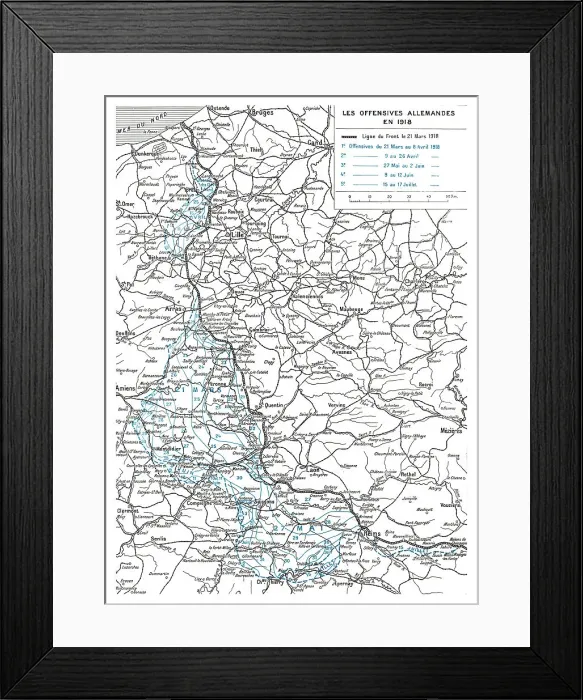 Framed Print : Le grand effort ennemi de la Derniere Annee, 1918. Creator: Unknown Framed Print : Le grand effort ennemi de la Derniere Annee, 1918. Creator: Unknown