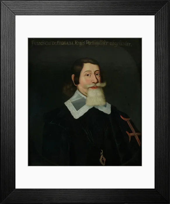 Framed Print : Francisco d'Andrade Leitao, delegate from Portugal, 17th century. Creator: Anon Framed Print : Francisco d'Andrade Leitao, delegate from Portugal, 17th century. Creator: Anon