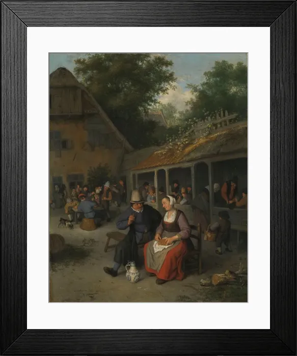 Framed Print : Country Inn, 1690. Creator: Cornelis Dusart Framed Print : Country Inn, 1690. Creator: Cornelis Dusart
