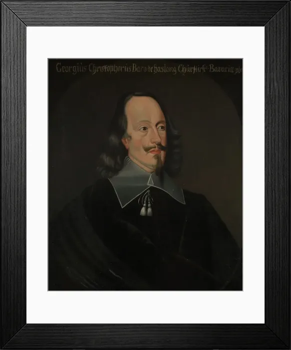 Framed Print : Georg Christopher von Halsang, c17th century. Creator: Anon Framed Print : Georg Christopher von Halsang, c17th century. Creator: Anon