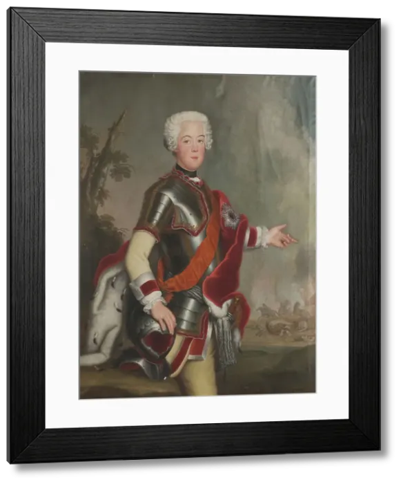 Framed Print : Portrait of Prince Augustus William of Prussia 1722-58. Creator: Unknown