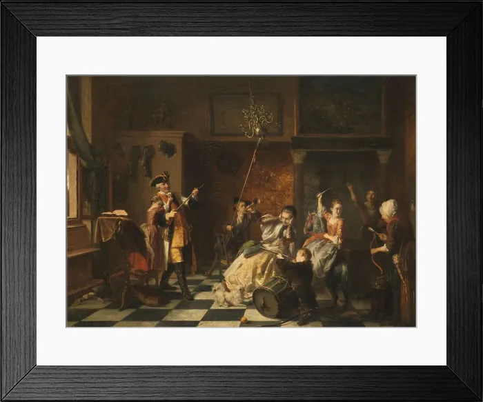 Framed Print : The Patricides, Each According to Their Own Nature, 1869. Creator: David Joseph Bles Framed Print : The Patricides, Each According to Their Own Nature, 1869. Creator: David Joseph Bles