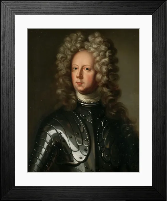 Framed Print : Carl Gustaf Rehnskiöld, 1651-1722, count, council of the realm, field marshal. Creator: Anon