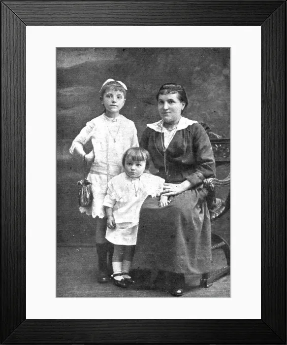 Framed Print : La Guerre a L'Allemande'; Trois victimes des heros de l'air allemands: Marcelle et... 1918. Creator: Unknown. La Guerre a L'Allemande'; Trois victimes des heros de l'air allemands: Marcelle et... 1918 Framed Print : La Guerre a L'Allemande'; Trois victimes des heros de l'air allemands: Marcelle et... 1918. Creator: Unknown. La Guerre a L'Allemande'; Trois victimes des heros de l'air allemands: Marcelle et... 1918