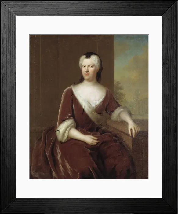 Framed Print : Fredrika Albertina, 1682-1755, Duchess, 18th century. Creator: Balthasar Denner Framed Print : Fredrika Albertina, 1682-1755, Duchess, 18th century. Creator: Balthasar Denner