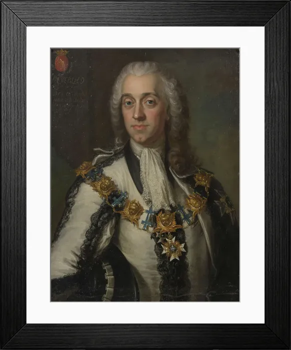 Framed Print : Claes Ekeblad d.y.1708-1771, mid-late 18th century. Creator: Carl Fredrich Brander Framed Print : Claes Ekeblad d.y.1708-1771, mid-late 18th century. Creator: Carl Fredrich Brander