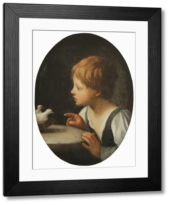 Framed Print : Child with Two Doves. Detail from The Purification of the Virgin'. Creator: Unknown. Child with Two Doves. Detail from The Purification of the Virgin'. Creator: Unknown Framed Print : Child with Two Doves. Detail from The Purification of the Virgin'. Creator: Unknown. Child with Two Doves. Detail from The Purification of the Virgin'. Creator: Unknown