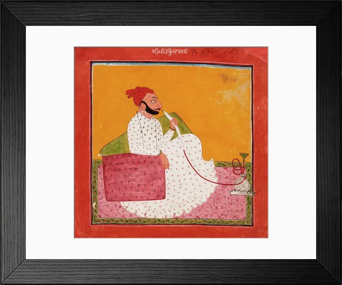 Framed Print : Mian Bhupal Dev of Jasrota (circa 1670-circa 1730), c1715. Creator: Unknown Framed Print : Mian Bhupal Dev of Jasrota (circa 1670-circa 1730), c1715. Creator: Unknown