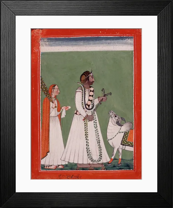 Framed Print : Sidh Sen (reigned 1684-1727) Dressed as Shiva, c1730. Creator: Unknown Framed Print : Sidh Sen (reigned 1684-1727) Dressed as Shiva, c1730. Creator: Unknown