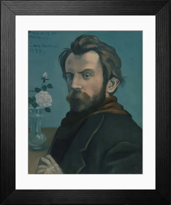 Framed Print : Self-portrait, 1897. Creator: Emile Bernard Framed Print : Self-portrait, 1897. Creator: Emile Bernard