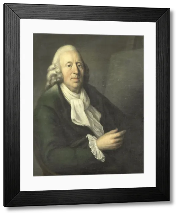 Framed Print : Self Portrait at approximately 60 years of age, 1755-1769. Creator: Engel Sam Framed Print : Self Portrait at approximately 60 years of age, 1755-1769. Creator: Engel Sam