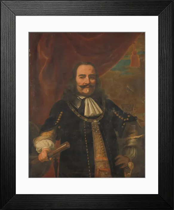 Framed Print : Michiel Adriaensz de Ruyter (1607-1676), Lieutenant Admiral, 1650-1750. Creator: Unknown