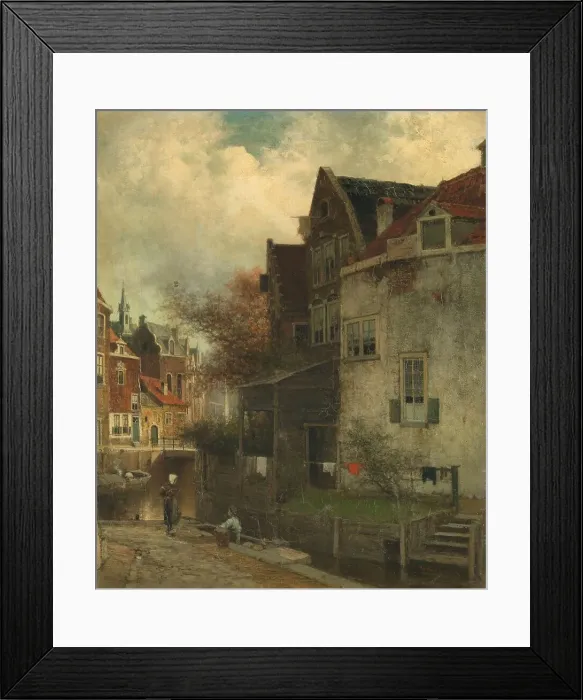 Framed Print : Cityscape, 1860-1905. Creator: Ferdinand Carl Sierig Framed Print : Cityscape, 1860-1905. Creator: Ferdinand Carl Sierig