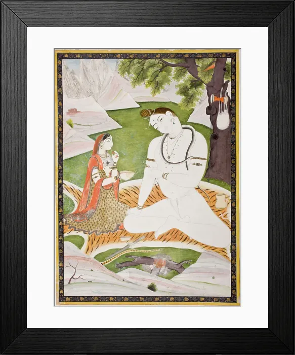 Framed Print : Shiva and Parvati (image 1 of 5), 19th century. Creator: Unknown Framed Print : Shiva and Parvati (image 1 of 5), 19th century. Creator: Unknown