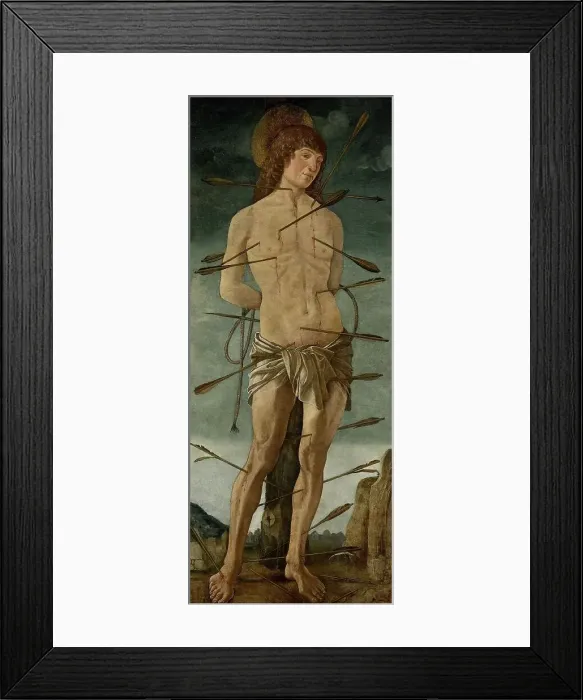 Framed Print : St Sebastian, 1470-1490. Creator: Francesco Bonsignori Framed Print : St Sebastian, 1470-1490. Creator: Francesco Bonsignori