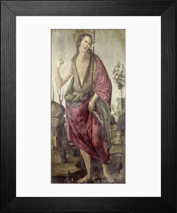 Framed Print : John the Baptist, 1470-1497. Creator: Francesco Botticini Framed Print : John the Baptist, 1470-1497. Creator: Francesco Botticini