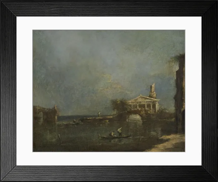 Framed Print : Lagoon near Venice, 1740-1800. Creator: Francesco Guardi Framed Print : Lagoon near Venice, 1740-1800. Creator: Francesco Guardi