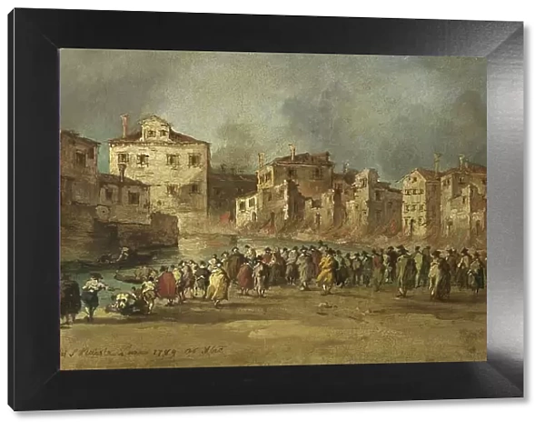The Fire in the San Marcuola Quarter of Venice, 28 November 1789, 1789-1820. Creator: Unknown