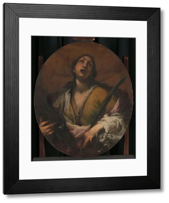 Framed Print : Saint Catherine, 1617-1661. Creator: Cecco Bravo Framed Print : Saint Catherine, 1617-1661. Creator: Cecco Bravo