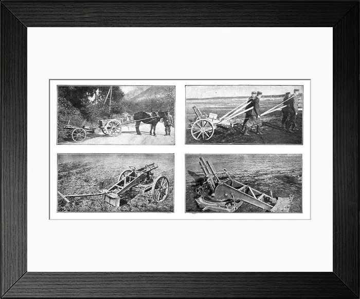 Framed Print : L'Outillage Ennemi et le Notre; La solution allemande du canon d'accompagnement... 1918. Creator: Unknown Framed Print : L'Outillage Ennemi et le Notre; La solution allemande du canon d'accompagnement... 1918. Creator: Unknown