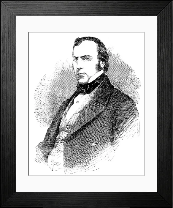 Framed Print : Mr. John Thwaites, Chairman of the Metropolitan Board of Works - from a photograph by Cox, 1858. Creator: Unknown Framed Print : Mr. John Thwaites, Chairman of the Metropolitan Board of Works - from a photograph by Cox, 1858. Creator: Unknown