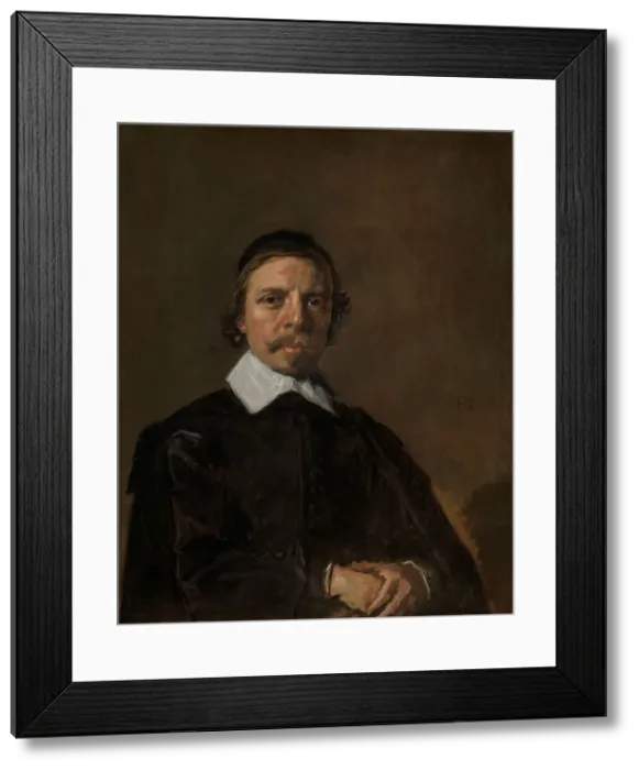 Framed Print : Portrait of a Man, possibly a Clergyman, c.1657-c.1660. Creator: Frans Hals Framed Print : Portrait of a Man, possibly a Clergyman, c.1657-c.1660. Creator: Frans Hals