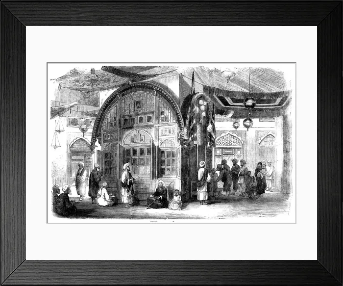 Framed Print : Tomb of a Mussulman - drawn by W. Carpenter, Jun. 1858. Creator: Unknown Framed Print : Tomb of a Mussulman - drawn by W. Carpenter, Jun. 1858. Creator: Unknown