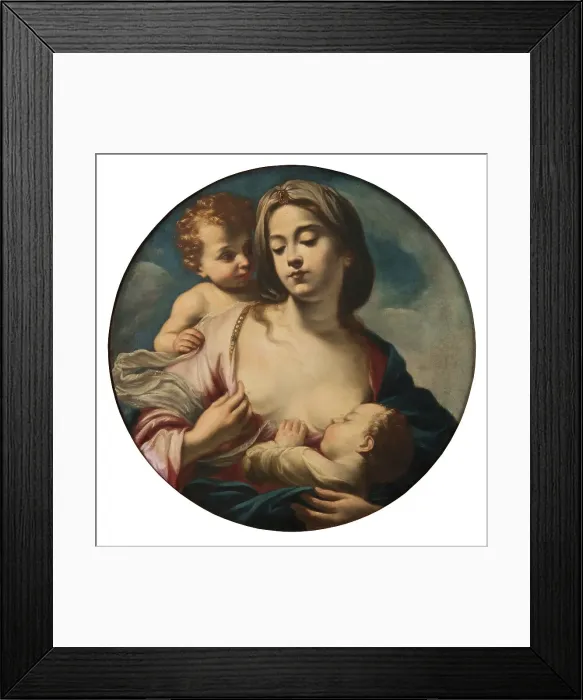 Framed Print : Charity, late 17th-early 18th century. Creator: Giuseppe Passeri Framed Print : Charity, late 17th-early 18th century. Creator: Giuseppe Passeri