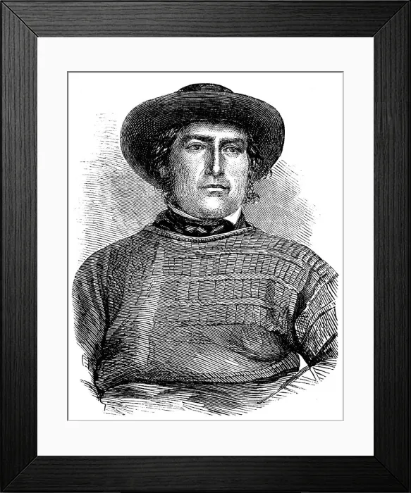 Framed Print : Nathaniel Colby, Coxswain of the Pakefield Life-boat, 1858. Creator: Unknown Framed Print : Nathaniel Colby, Coxswain of the Pakefield Life-boat, 1858. Creator: Unknown