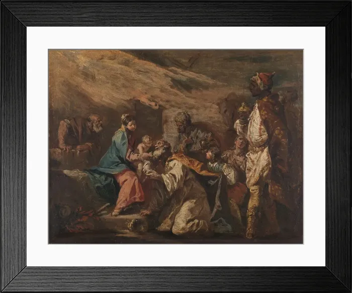 Framed Print : Adoration of the Magi, 1705-1760. Creator: Gaspare Diziani Framed Print : Adoration of the Magi, 1705-1760. Creator: Gaspare Diziani