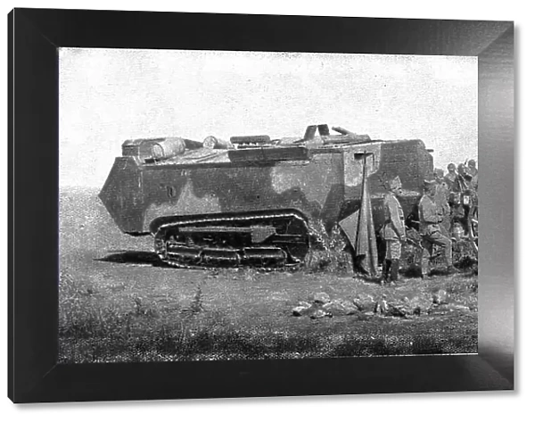La Replique de Foch: La Deuxieme victoire de la Marne; Char d'assaut ramenant du combat... 1918. Creator: Unknown
