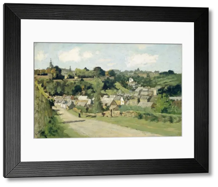 Framed Print : View of Dinant, c.1895-c.1896. Creator: George Poggenbeek Framed Print : View of Dinant, c.1895-c.1896. Creator: George Poggenbeek