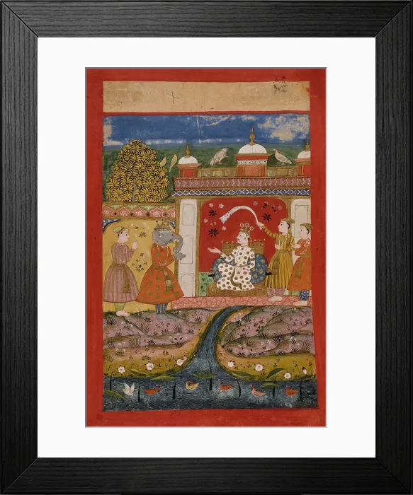 Framed Print : Shankarabharana Ragaputra, Folio from a Ragamala (Garland of Melodies), c1675. Creator: Unknown Framed Print : Shankarabharana Ragaputra, Folio from a Ragamala (Garland of Melodies), c1675. Creator: Unknown