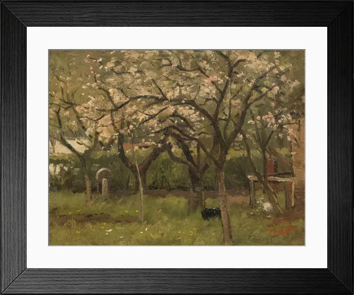Framed Print : Blossoming Tree in an Orchard, c.1873-c.1903. Creator: George Poggenbeek Framed Print : Blossoming Tree in an Orchard, c.1873-c.1903. Creator: George Poggenbeek