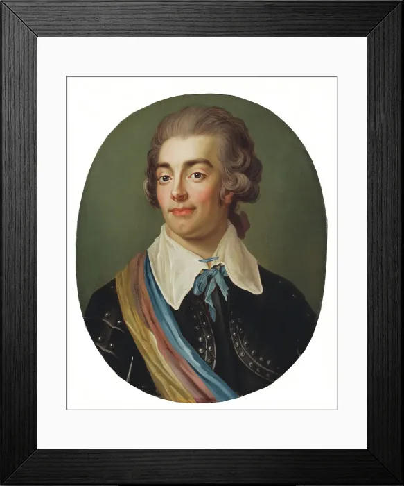 Framed Print : Adolf Ludvig Stjerneld, 1755-1835, 1782. Creator: Jakob Bjorck Framed Print : Adolf Ludvig Stjerneld, 1755-1835, 1782. Creator: Jakob Bjorck