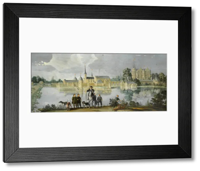 Framed Print : Frederiksborg Castle in Denmark, c.1590-1610. Creator: Hans Knieper Framed Print : Frederiksborg Castle in Denmark, c.1590-1610. Creator: Hans Knieper