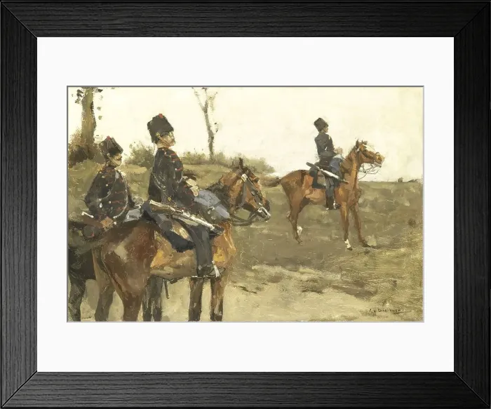 Framed Print : Hussars, c.1880-c.1890. Creator: George Hendrik Breitner Framed Print : Hussars, c.1880-c.1890. Creator: George Hendrik Breitner
