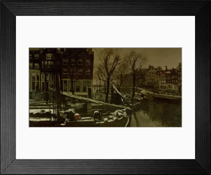 Framed Print : Winter in Amsterdam, c.1900-c.1901. Creator: George Hendrik Breitner Framed Print : Winter in Amsterdam, c.1900-c.1901. Creator: George Hendrik Breitner