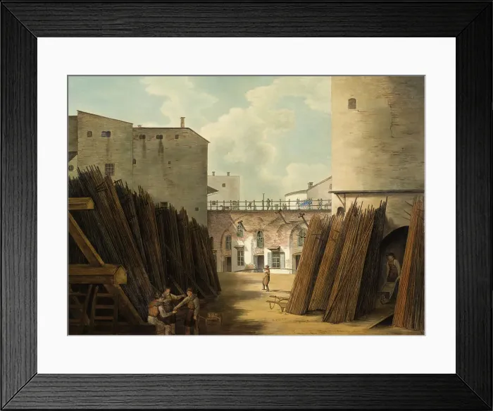 Framed Print : The old iron scales at Slussen, Stockholm. Creator: Johan Fredrik Julin Framed Print : The old iron scales at Slussen, Stockholm. Creator: Johan Fredrik Julin