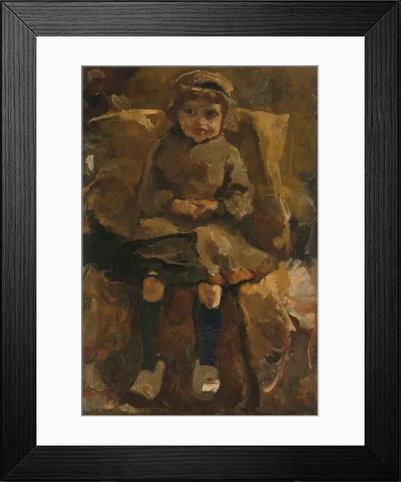 Framed Print : The Wooden Shoes, 1884-1885. Creator: George Hendrik Breitner Framed Print : The Wooden Shoes, 1884-1885. Creator: George Hendrik Breitner