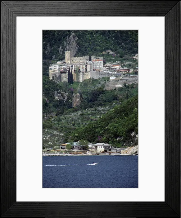 Framed Print : Mt Athos, Greece, 2019. Creator: Ethel Davies Framed Print : Mt Athos, Greece, 2019. Creator: Ethel Davies
