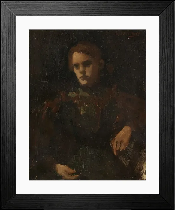 Framed Print : Study after the Model (Geesje Kwak?), c.1880-c.1923. Creator: George Hendrik Breitner Framed Print : Study after the Model (Geesje Kwak?), c.1880-c.1923. Creator: George Hendrik Breitner