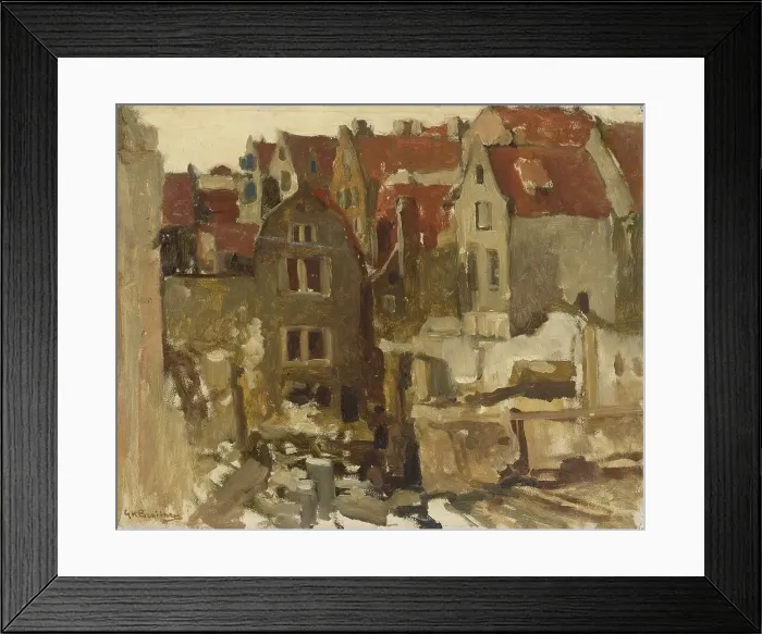 Framed Print : The Demolition of the Grand Bazar de la Bourse on the Nieuwendijk, Amsterdam, 1893-1897. Creator: George Hendrik Breitner Framed Print : The Demolition of the Grand Bazar de la Bourse on the Nieuwendijk, Amsterdam, 1893-1897. Creator: George Hendrik Breitner