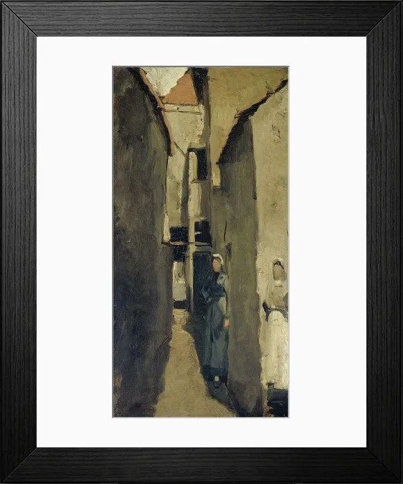Framed Print : Neighborhood Street in The Hague or Scheveningen, c.1880-c.1923. Creator: George Hendrik Breitner Framed Print : Neighborhood Street in The Hague or Scheveningen, c.1880-c.1923. Creator: George Hendrik Breitner