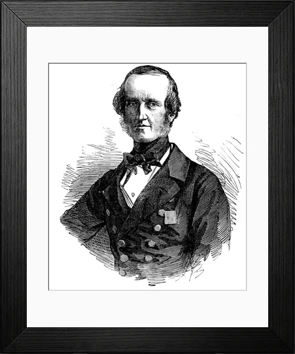 Framed Print : The Late Capt. Montriou, of the Indian Navy, 1857. Creator: Unknown Framed Print : The Late Capt. Montriou, of the Indian Navy, 1857. Creator: Unknown