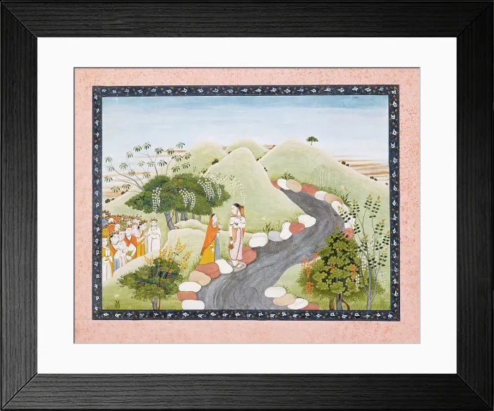 Framed Print : The Emergence of Kaushiki, Folio from a Devimahatmya (Glory of the Goddess), c1750 or earlier. Creator: Unknown Framed Print : The Emergence of Kaushiki, Folio from a Devimahatmya (Glory of the Goddess), c1750 or earlier. Creator: Unknown